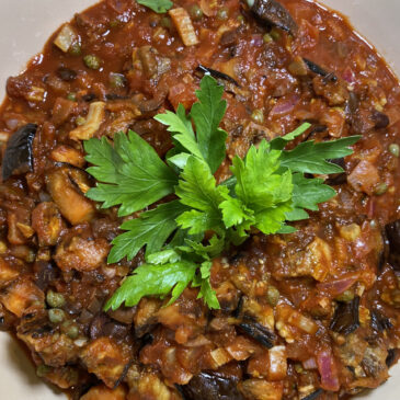 Grilled Eggplant Caponata