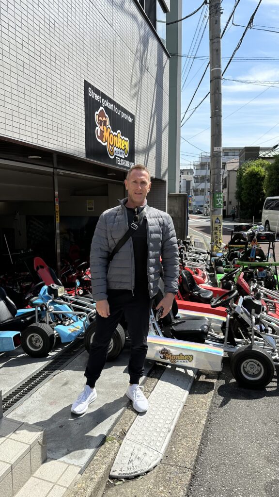 Monkey Kart Racing through the streets of Tokyo