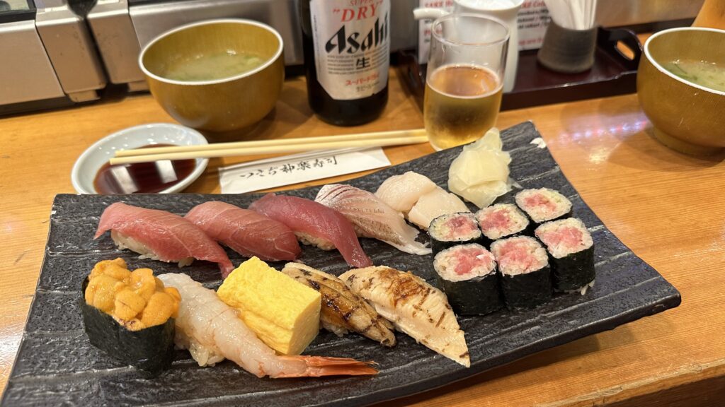 Sushi at Tsukiji Fish Market