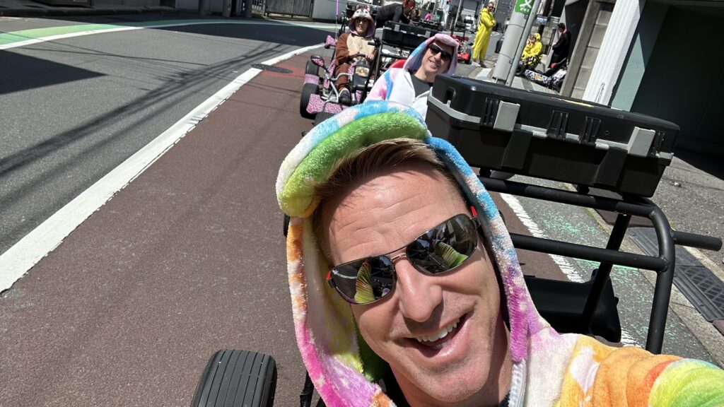 Monkey Kart Racing through the streets of Tokyo