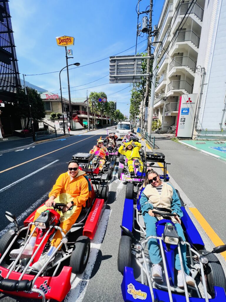 Monkey Kart Racing through the streets of Tokyo