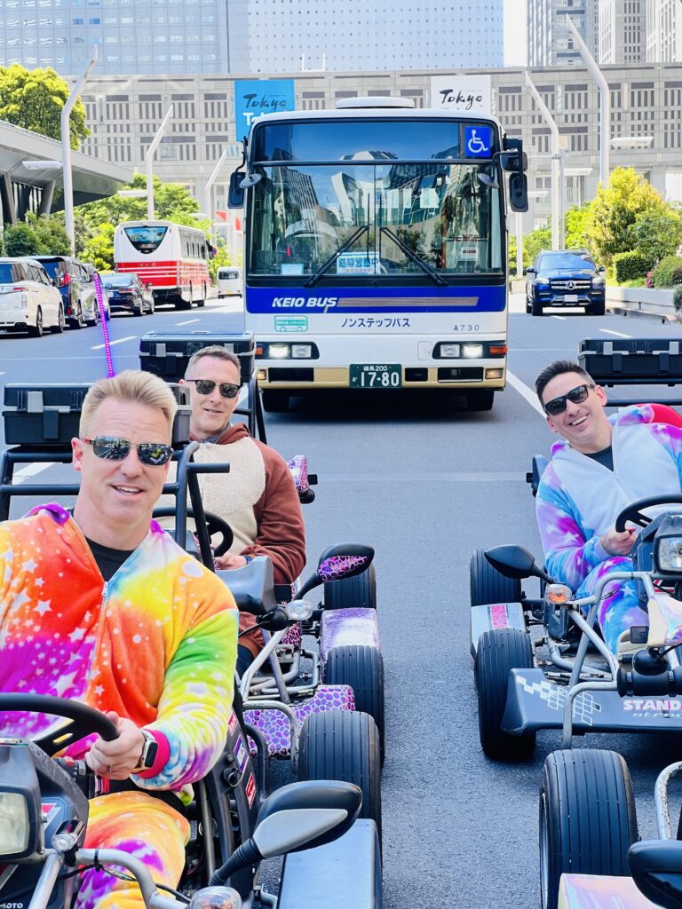 Monkey Kart Racing through the streets of Tokyo