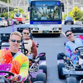 Monkey Kart Racing through the streets of Tokyo